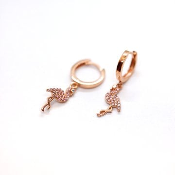 Tasarım Flamingo Küpe