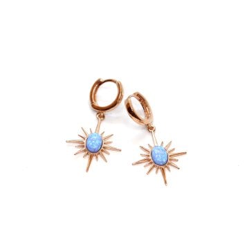 Kutup Yıldızı Opal Küpe