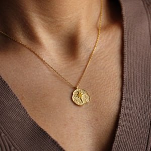 Plaka Kutup Yıldızı Kolye