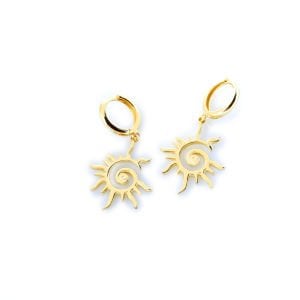 Tasarım Güneş Halka Küpe