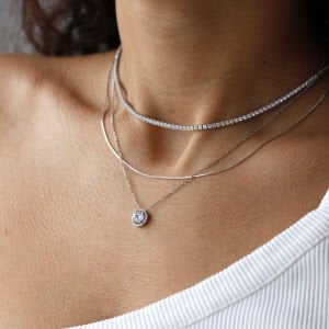 Büyük Boy Tektaş Kolye