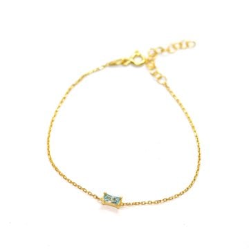 Keyz Baguette Bileklik Aqua Marin