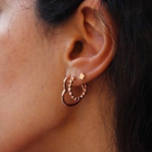 Top Top Kalın Halka Küpe (12 mm)