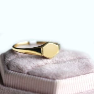 Mini Altıgen Şovalye Yüzük