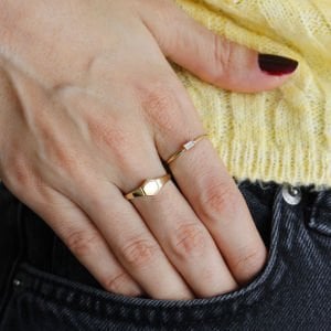 Mini Altıgen Şovalye Yüzük