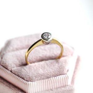 Sıvama Basic Tek Taş Yüzük