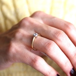 Sıvama Basic Tek Taş Yüzük