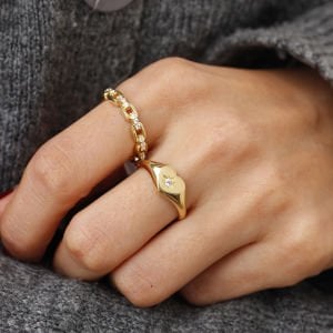 Zincir Motifli Yüzük