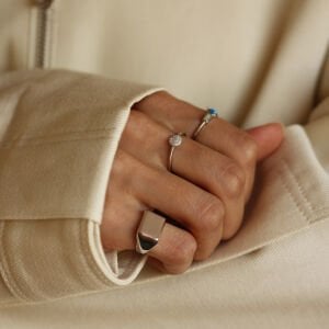 Dikdörtgen Şovalye Yüzük