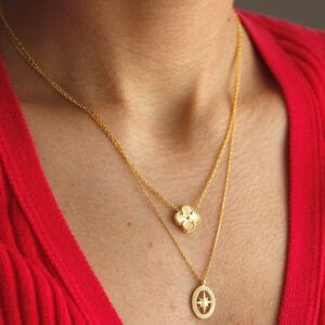 Oval Kutup Yıldızı Kolye