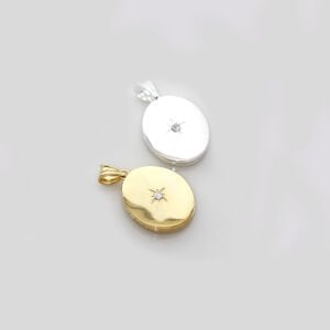 Kutup Yıldızı Detaylı Kapaklı Kolye Ucu