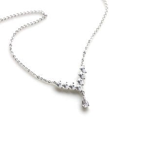 Damla Taşlı V Kolye