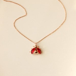 Uğur Böceği Kolye