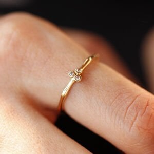 Sıvama Üçtaş Kemik Yüzük