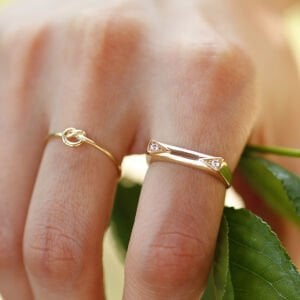 Retro Uzun Dörtgen Yüzük