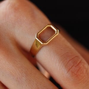 Tasarım Dikdörtgen Yüzük