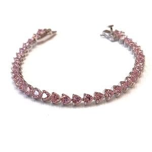 Pembe Kalp Su Yolu Bileklik