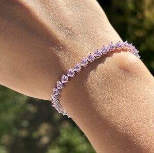 Pembe Kalp Su Yolu Bileklik