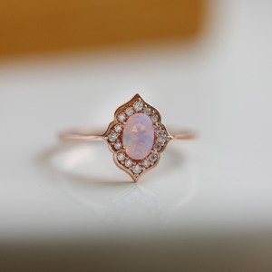 Nano Taşlı Vintage Tasarım Yüzük