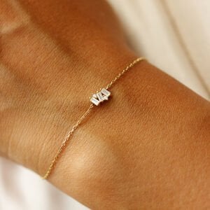 Mini Asimetik Baget Üçtaş Bileklik II