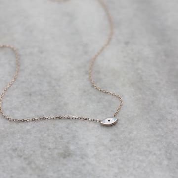 Turkuaz Minimal Göz Kolye