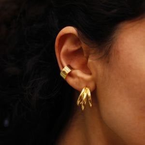 Düz Cuff Kıkırdak Küpesi
