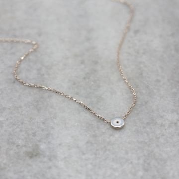 Minimal Turkuaz Göz Kolye